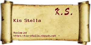 Kis Stella névjegykártya