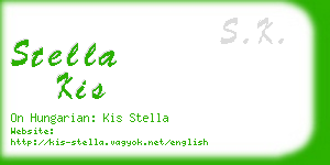 stella kis business card